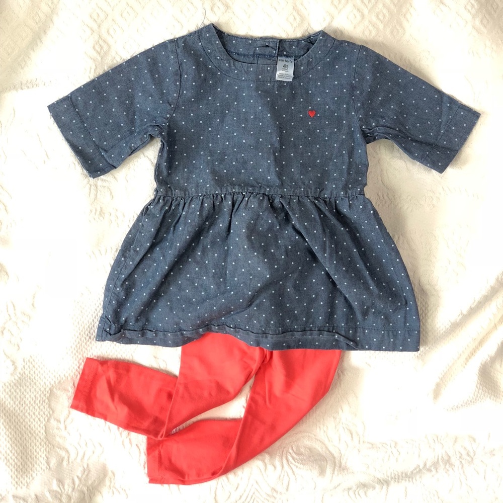 Adorable 4T Carter’s 2-piece spring outfit!